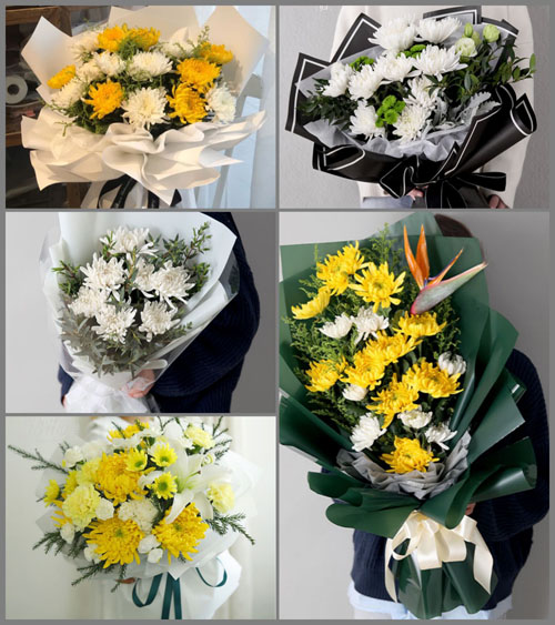 湖北黄冈市黄梅县濯港镇张城村白事花束代送